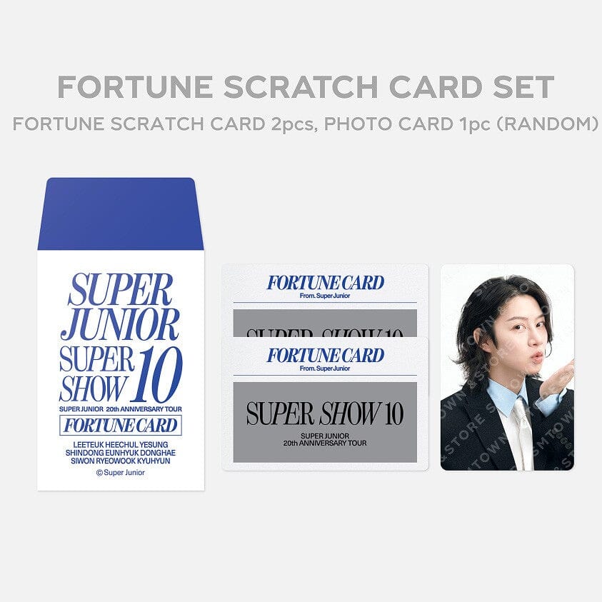 SUPER JUNIOR - CONCERT 'SUPER SHOW 10' MD : FORTUNE SCRATCH CARD SET