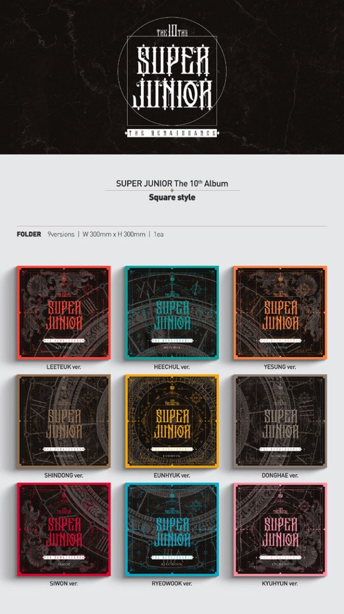 SUPER JUNIOR - Vol.10 [The Renaissance] (SQUARE Style) (Random Ver.) - Image 2