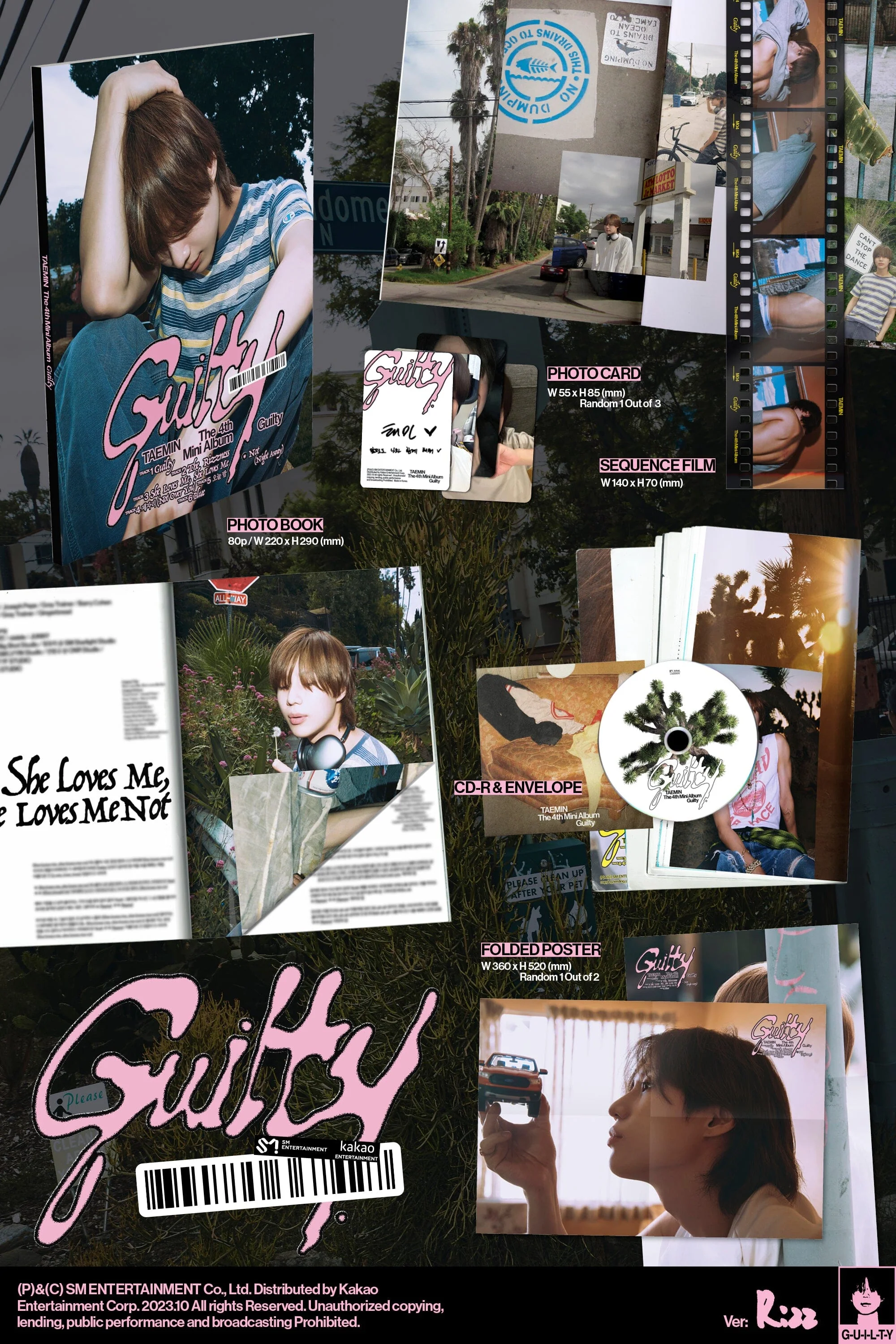 TAEMIN (SHINee) - GUILTY (4TH MINI ALBUM) PHOTO BOOK VER. - Image 2