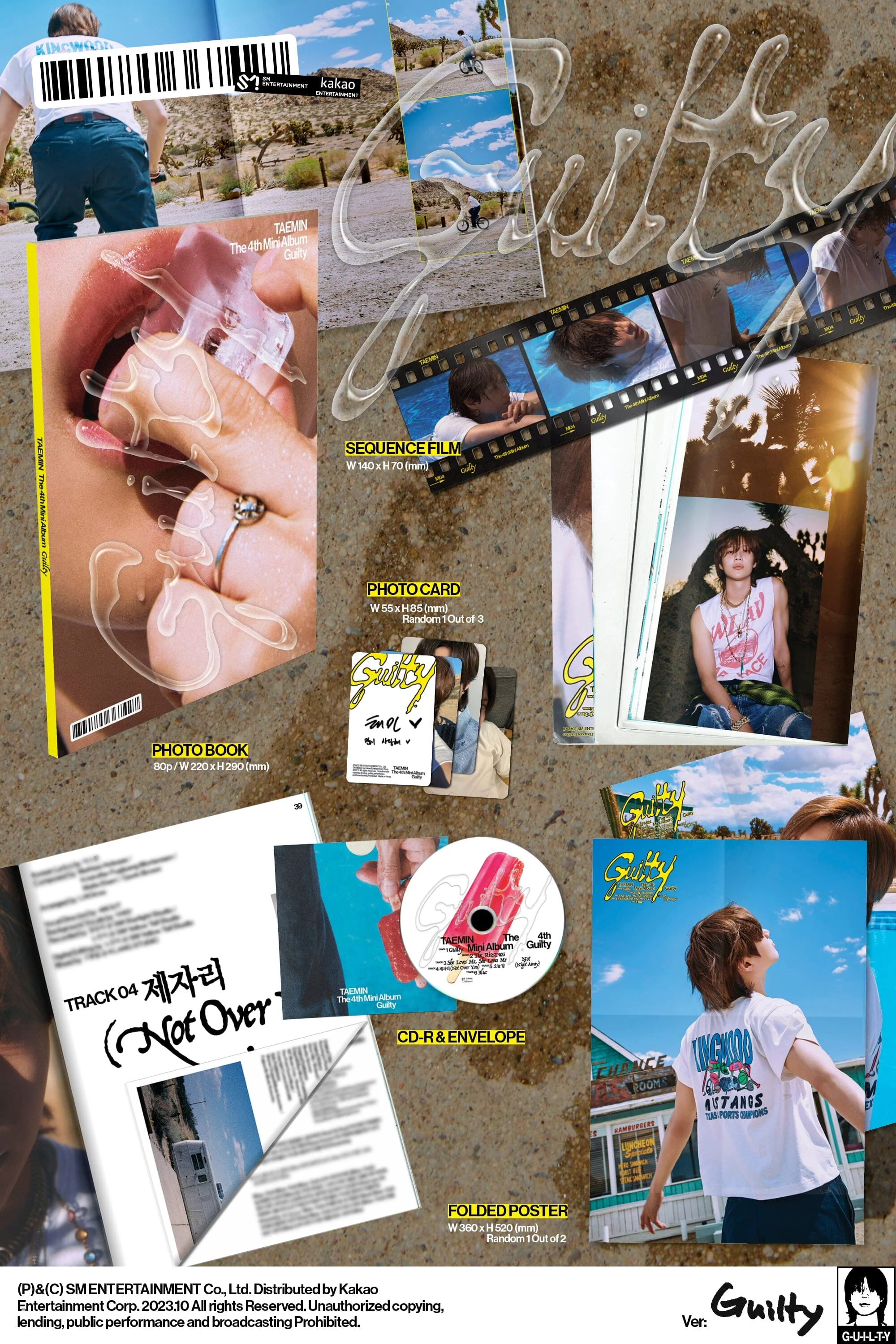 TAEMIN (SHINee) - GUILTY (4TH MINI ALBUM) PHOTO BOOK VER. - Image 3
