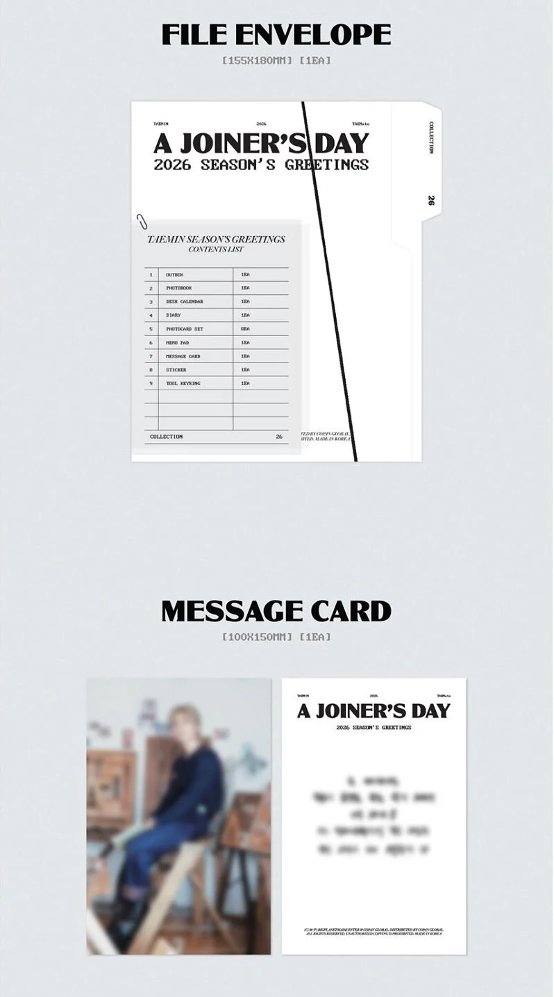 TAEMIN (SHINEE) - 2026 SEASON'S GREETINGS (A JOINER’S DAY) - Image 8