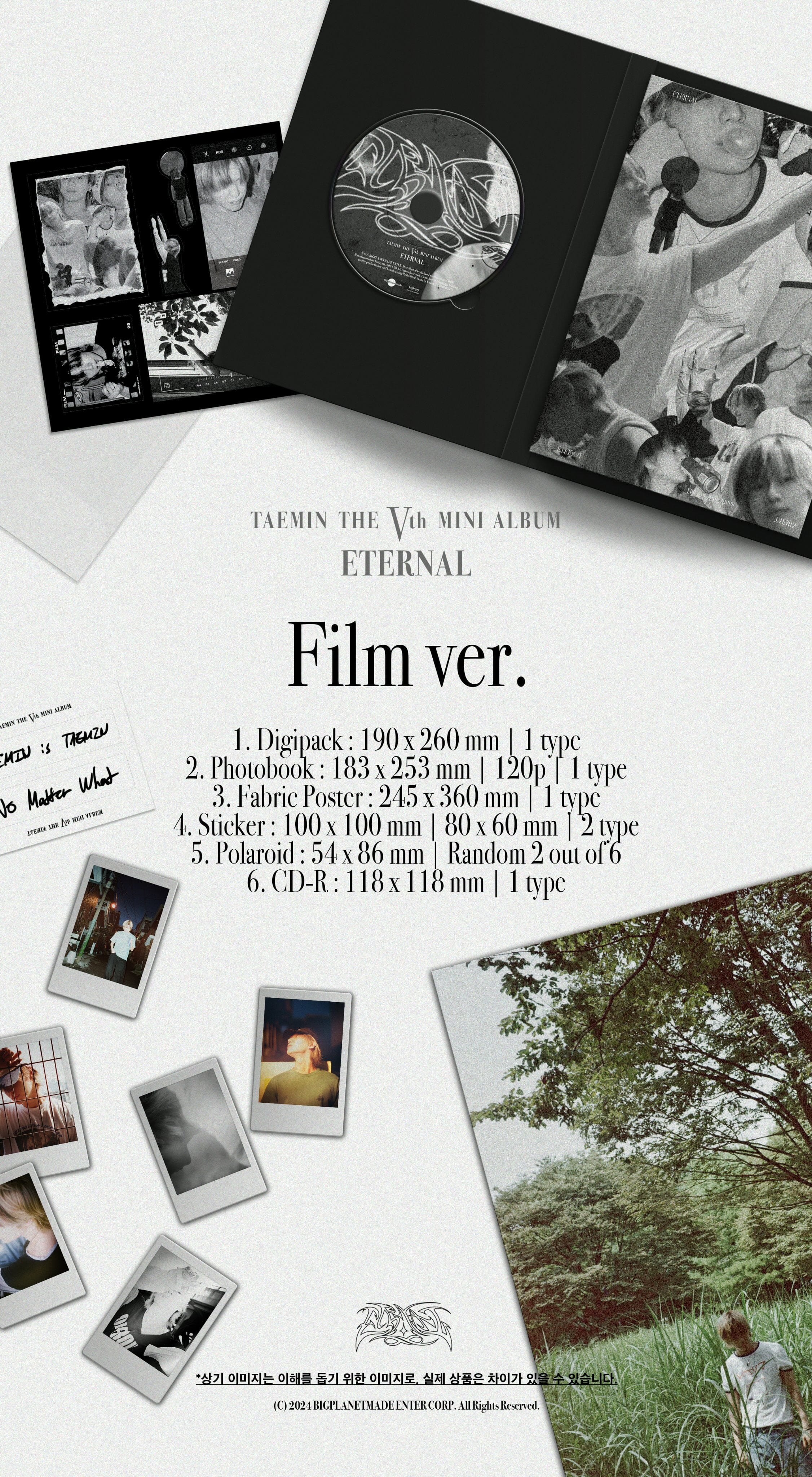 TAEMIN (SHINEE) - ETERNAL (5TH MINI ALBUM) FILM VER. - Image 2