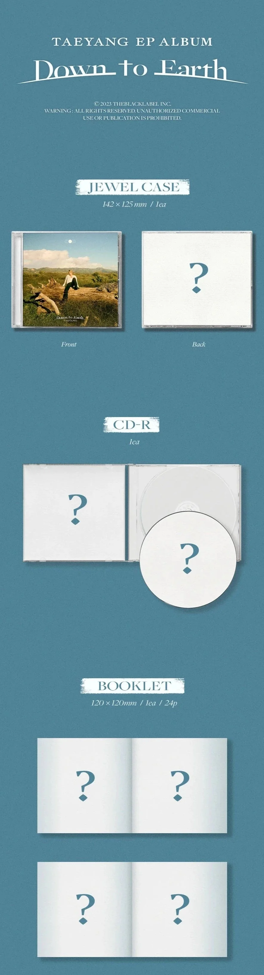 TAEYANG - DOWN TO EARTH (JEWEL CASE) - Image 2