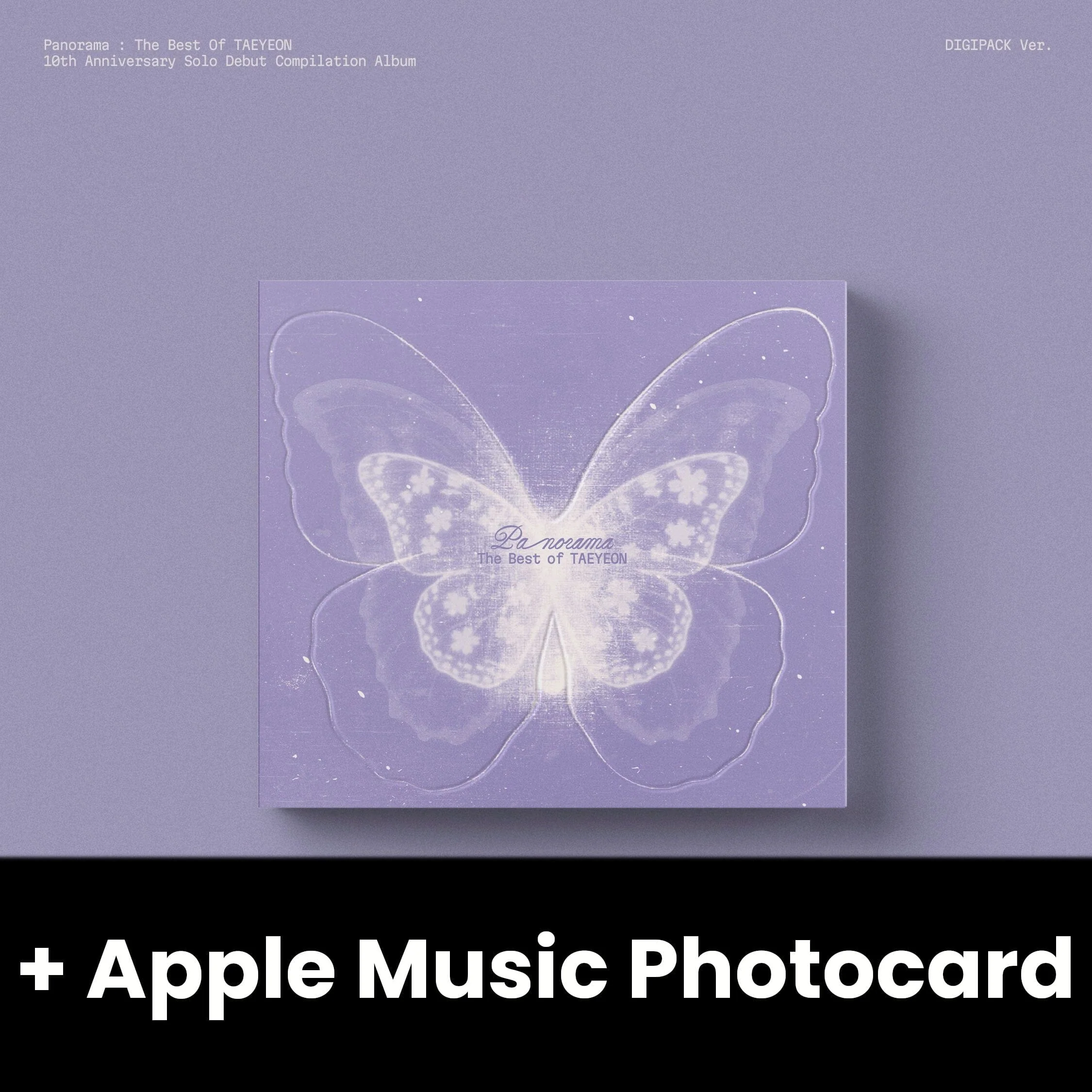 TAEYEON (SNSD) - PANORAMA : THE BEST OF TAEYEON (DIGIPACK VER.) + Apple Music Photocard