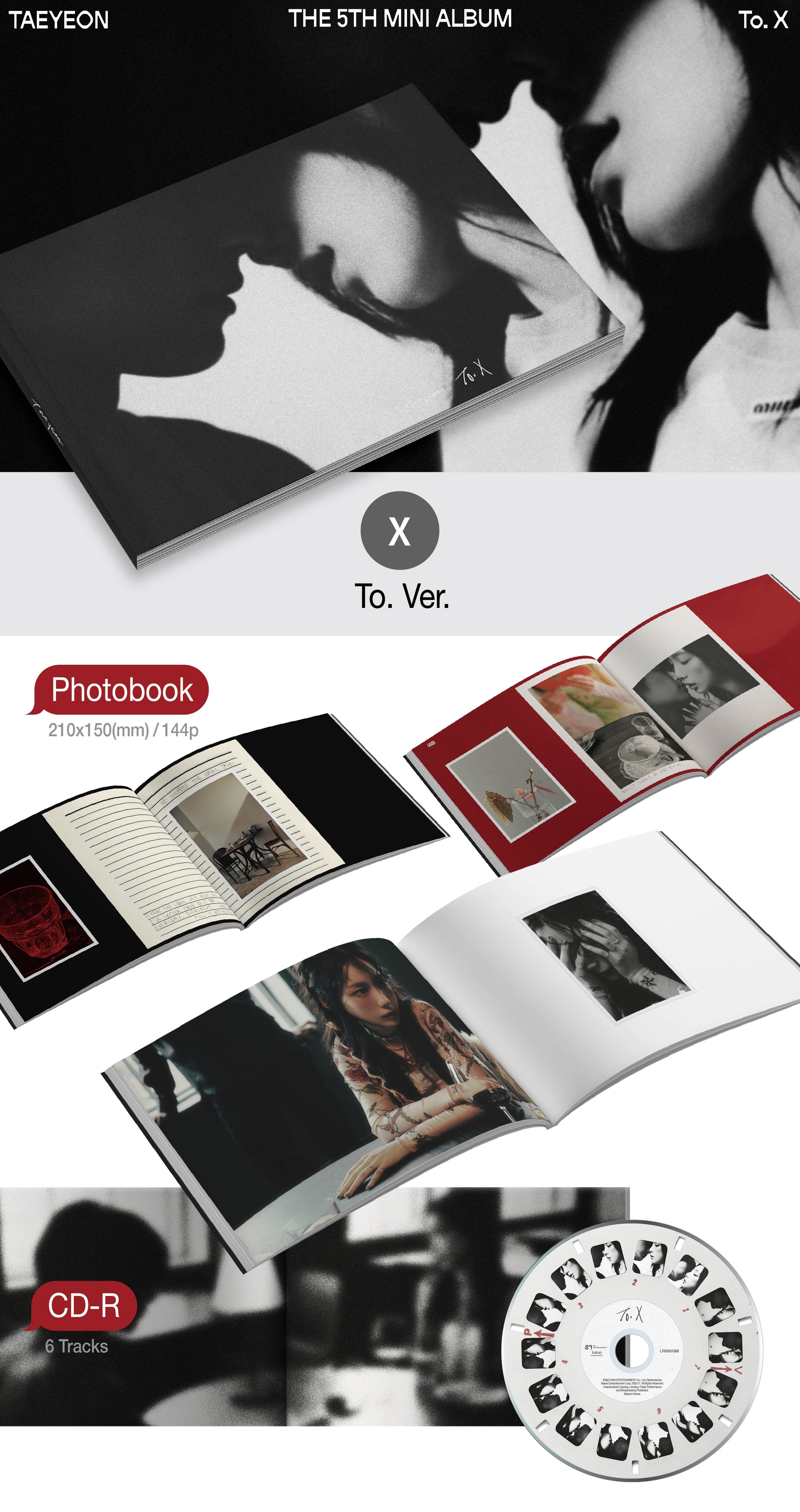 TAEYEON (SNSD) - TO. X (5TH MINI ALBUM) - Image 2