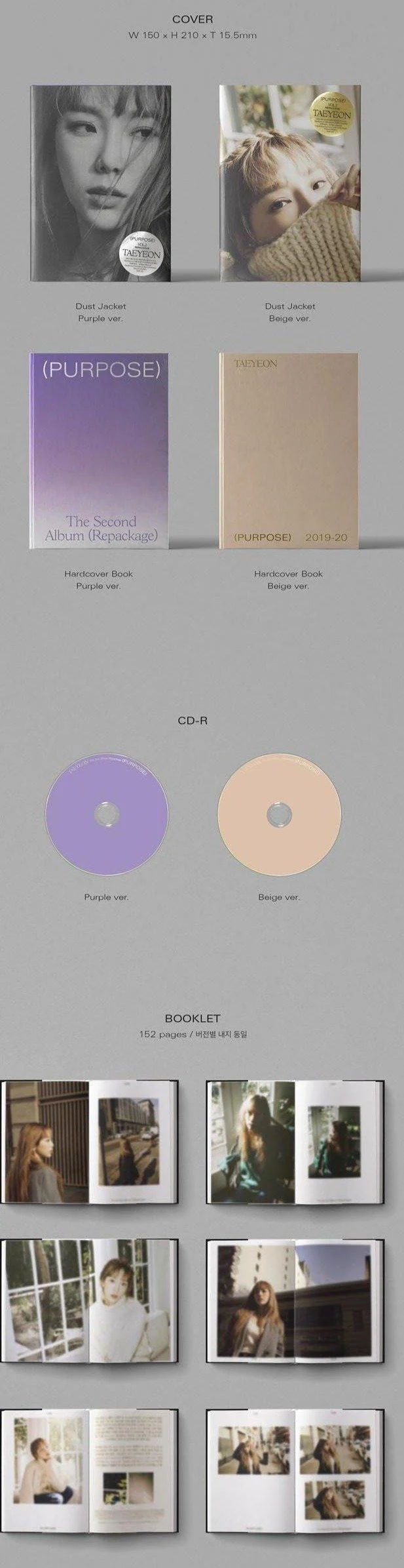 TAEYEON - Vol.2 Repackage [Purpose] - Image 2