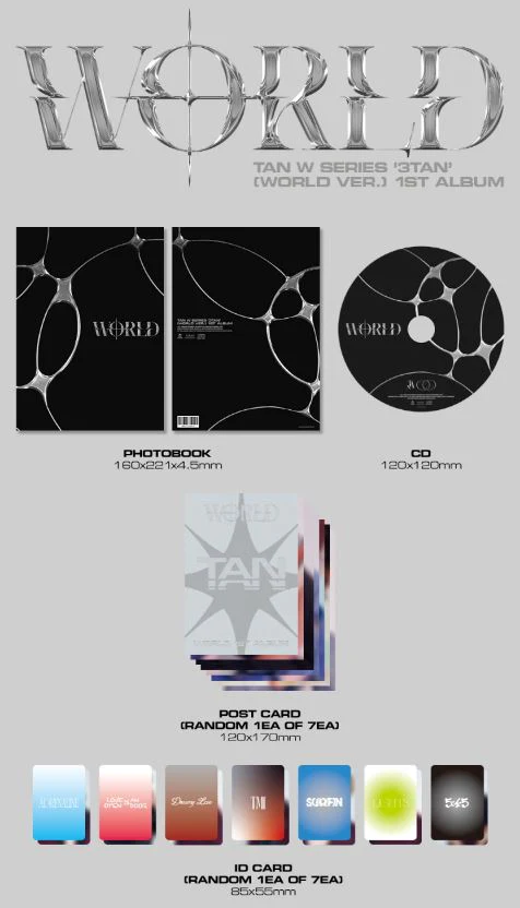 TAN - W SERIES ‘3TAN’ (1ST ALBUM) WORLD VER. - Image 2
