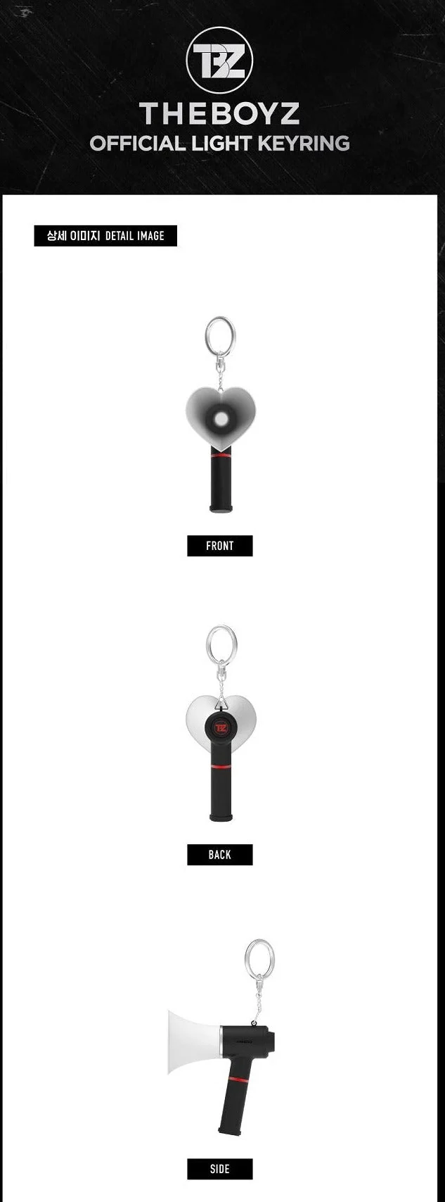 THE BOYZ - OFFICIAL LIGHT STICK KEYRING - Image 2