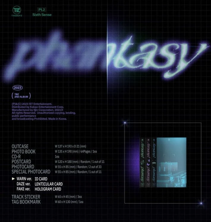 THE BOYZ - [PHANTASY] Pt.2 SIXTH SENSE (2ND ALBUM) - Image 2