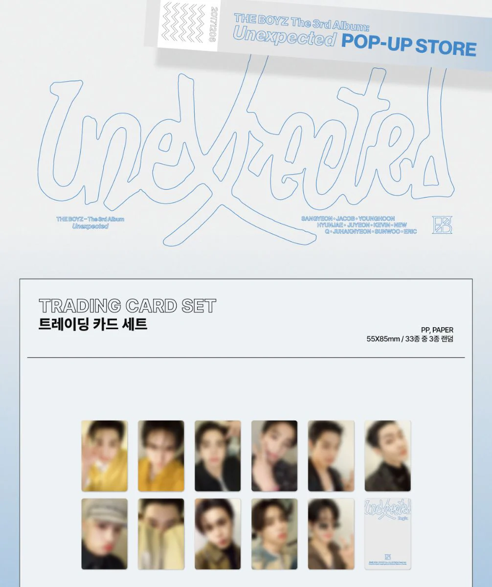THE BOYZ - TRADING CARD SET ('THE 3RD ALBUM: UNEXPECTED' POP-UP STORE MD) - Image 2
