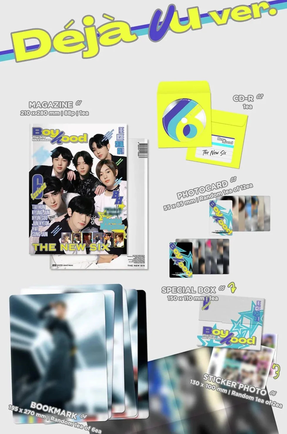 THE NEW SIX (TNX) - BOYHOOD (3RD MINI ALBUM) - Image 3