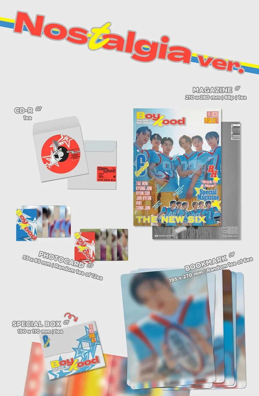 THE NEW SIX (TNX) - BOYHOOD (3RD MINI ALBUM) - Image 5
