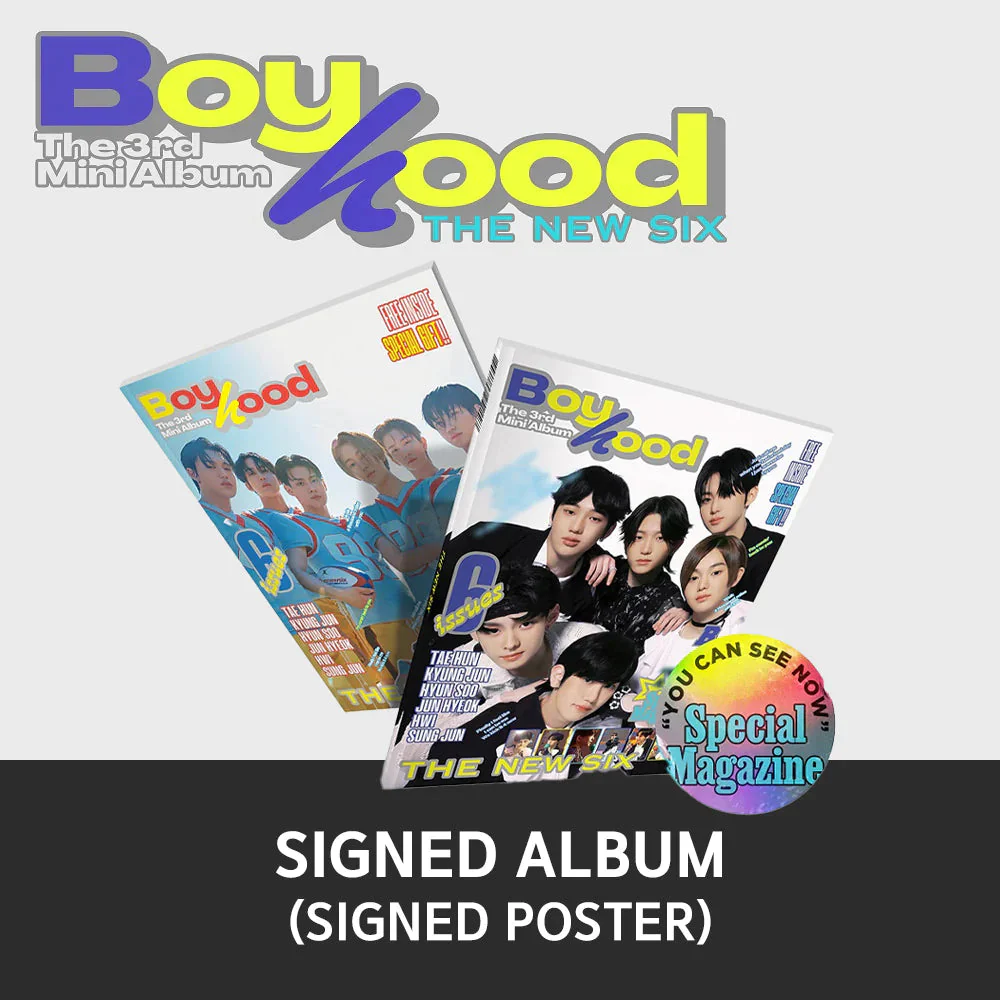 THE NEW SIX (TNX) - BOYHOOD (3RD MINI ALBUM) SIGNED
