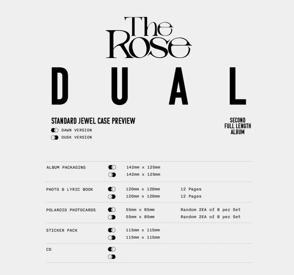 THE ROSE - DUAL (2ND FULL ALBUM) STANDARD JEWEL CASE - Image 4