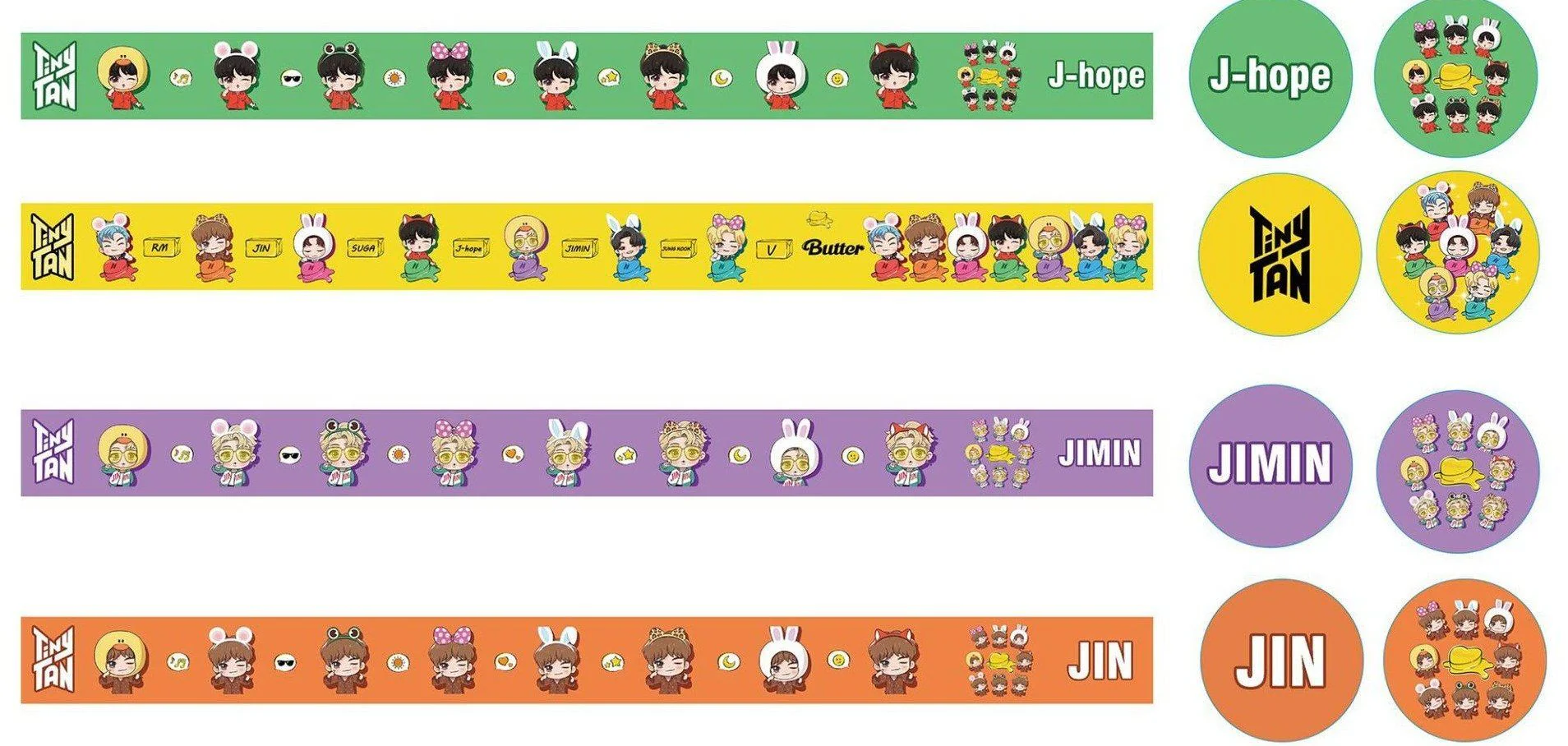 BTS - Butter x TinyTan Washitape - Image 10
