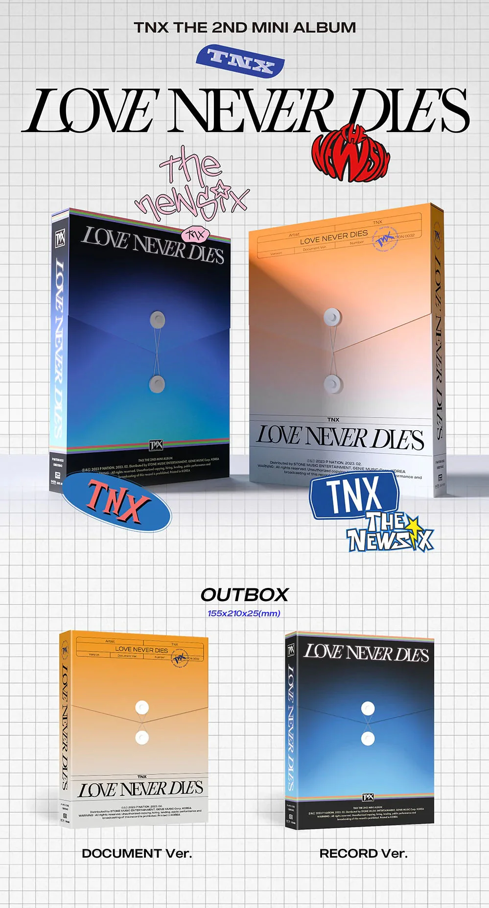 TNX - LOVE NEVER DIES (2ND MINI ALBUM) - Image 2