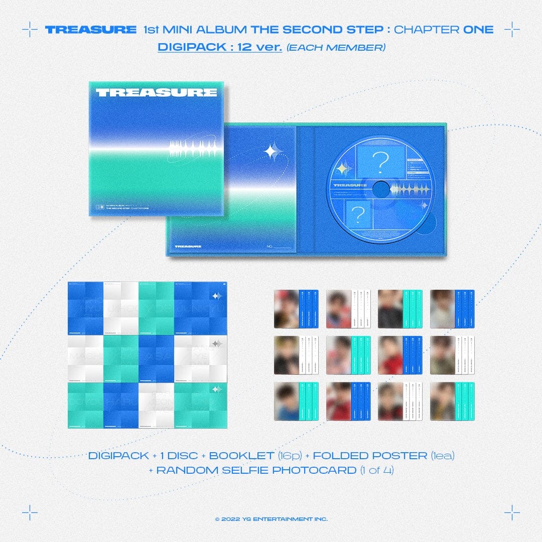 TREASURE - THE SECOND STEP : CHAPTER ONE (1st Mini Album DIGIPACK) - Image 2