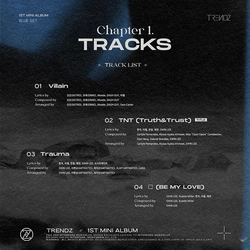 TRENDZ - 1ST MINI [BLUE SET] Chapter 1. TRACKS - Image 2
