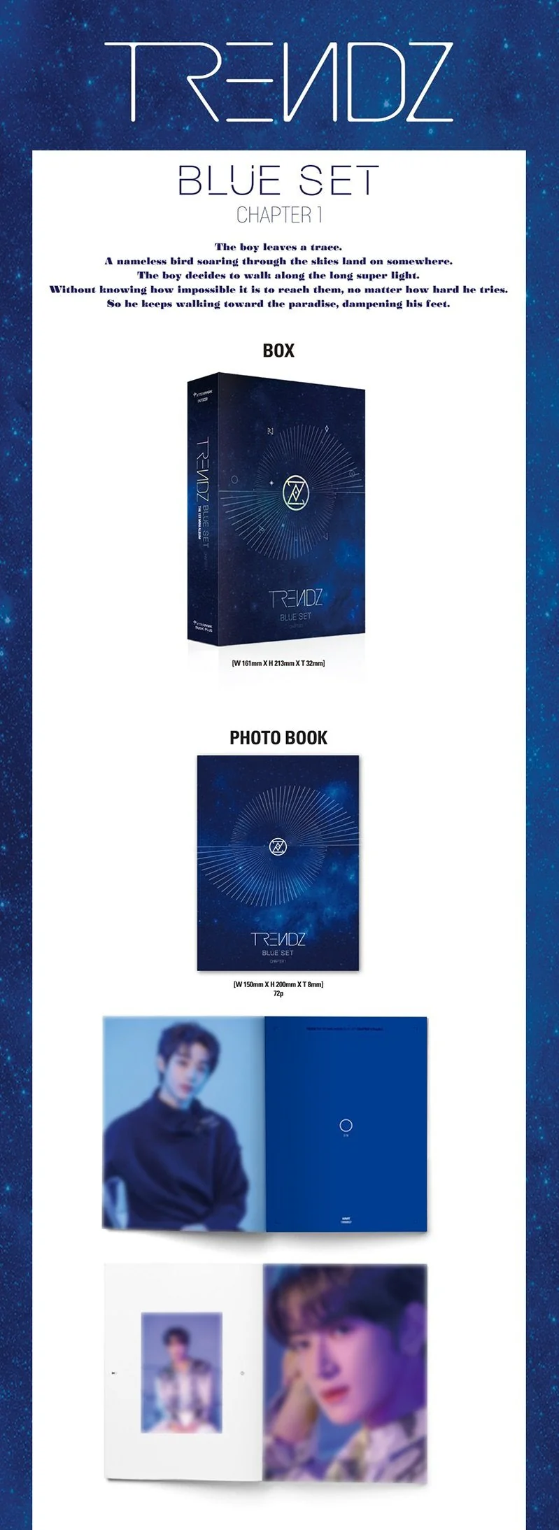 TRENDZ - 1ST MINI [BLUE SET] Chapter 1. TRACKS - Image 3