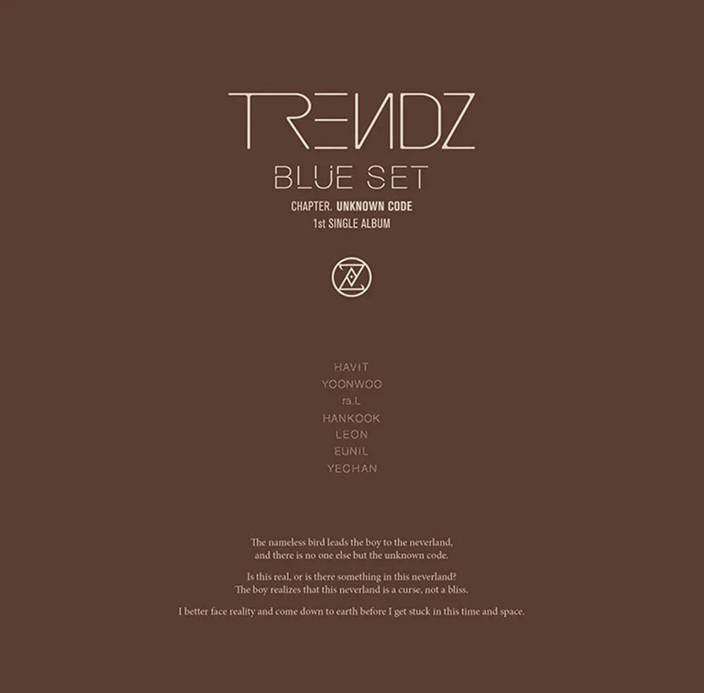 TRENDZ - BLUE SET CHAPTER UNKNOWN CODE (1ST SINGLE ALBUM) - Image 2