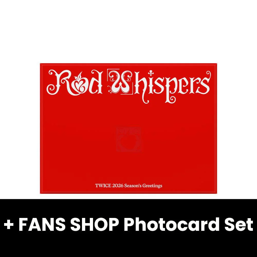 TWICE - 2026 SEASON'S GREETINGS (RED WHISPERS) + FANS SHOP Photocard Set