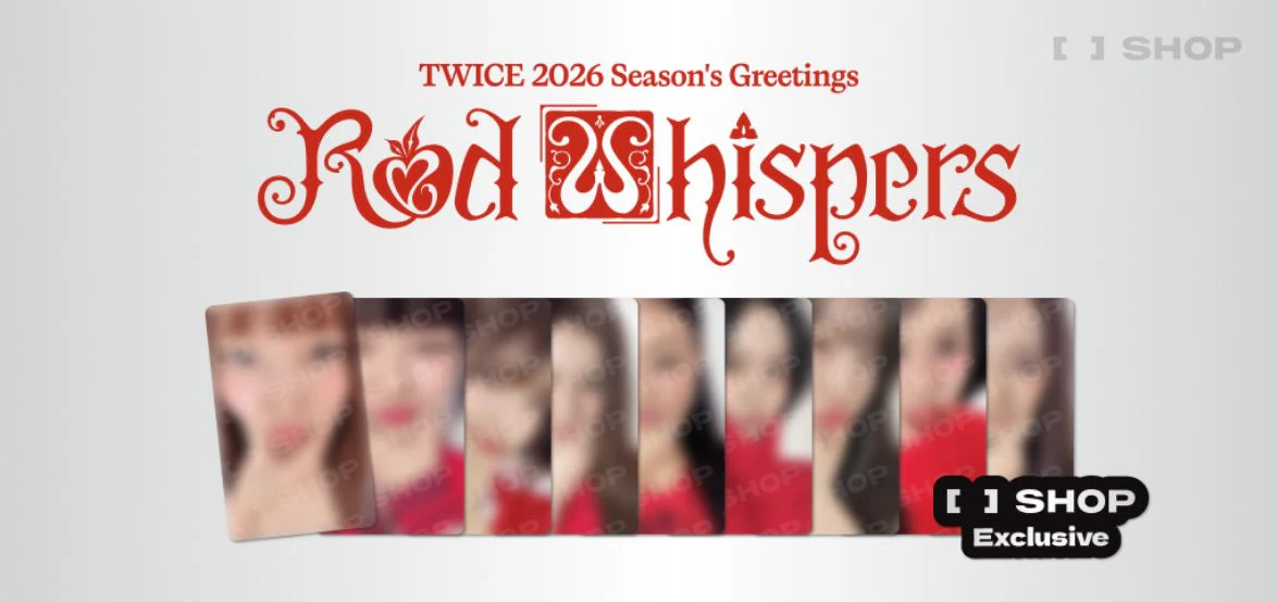TWICE - 2026 SEASON'S GREETINGS (RED WHISPERS) + FANS SHOP Photocard Set - Image 2