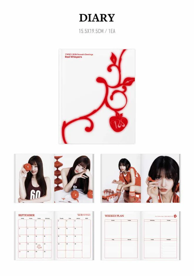 TWICE - 2026 SEASON'S GREETINGS (RED WHISPERS) + FANS SHOP Photocard Set - Image 6