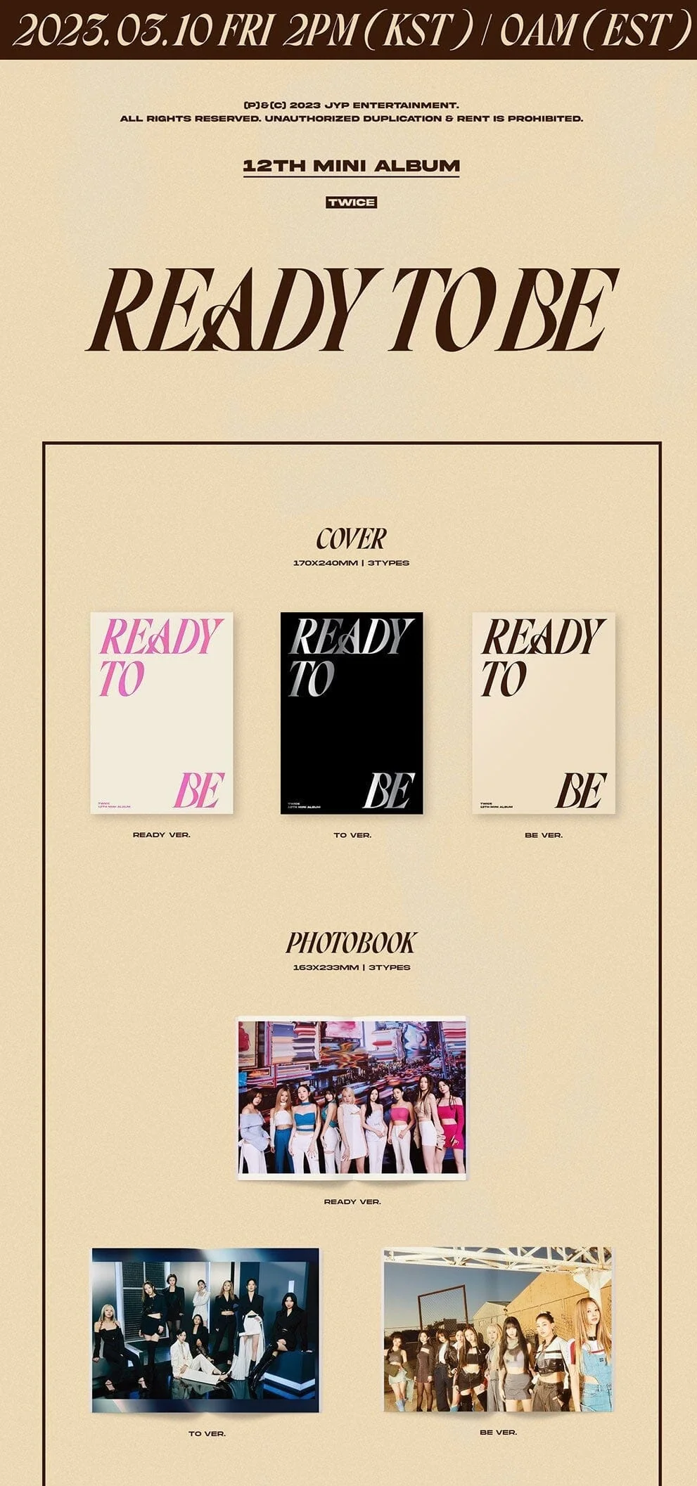 TWICE - READY TO BE (12TH MINI ALBUM) - Image 2