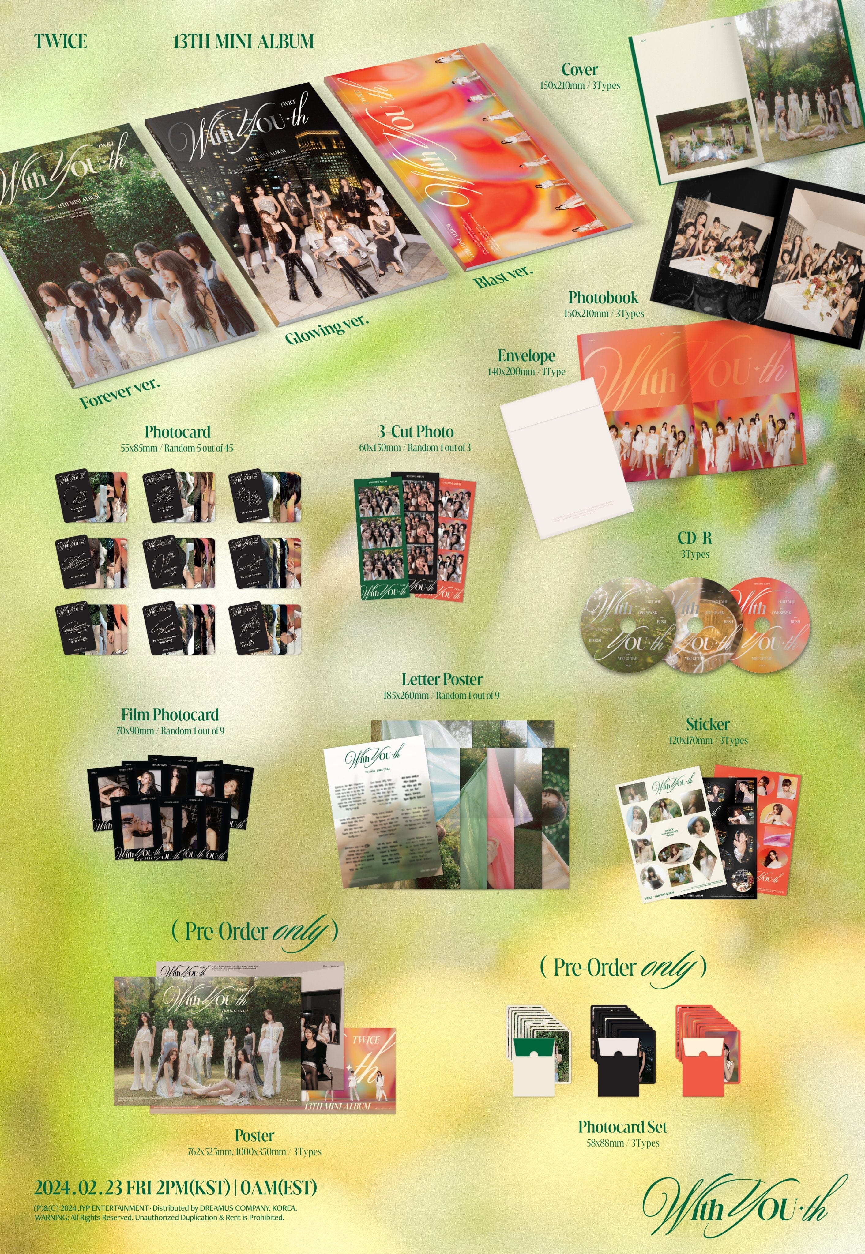 TWICE - WITH YOU-TH (13TH MINI ALBUM) - Image 2