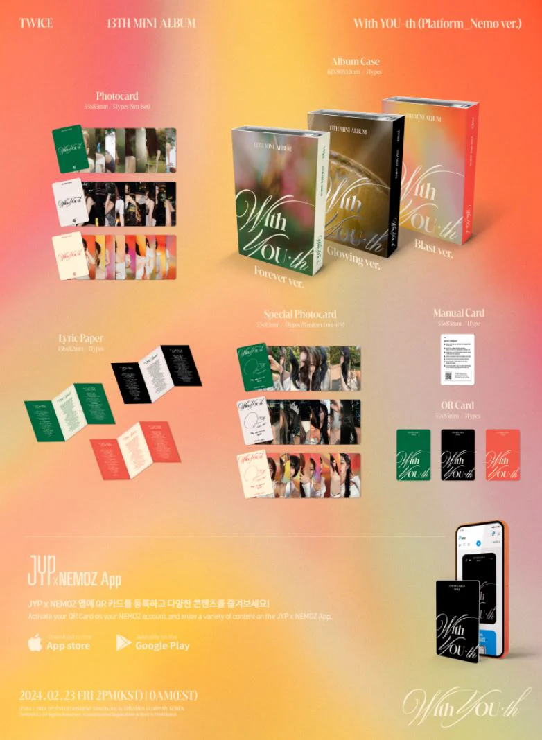 TWICE - WITH YOU-TH (13TH MINI ALBUM) PLATFORM NEMO VER. - Image 2
