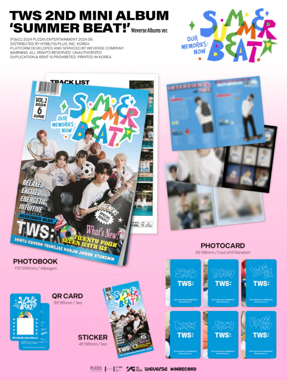 TWS - SUMMER BEAT! (2ND MINI ALBUM) WEVERSE ALBUMS VER. - Image 2