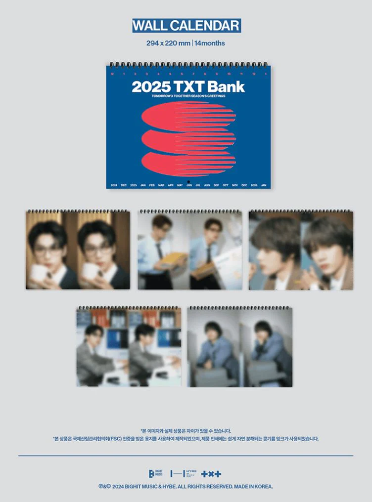 TXT - 2025 WALL CALENDAR (TXT BANK) - Image 3