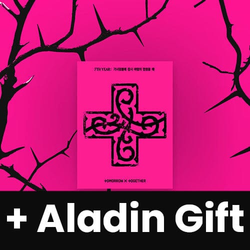 TXT - 7TH YEAR: WHEN THE WIND PAUSED AMONG THE THORNS (PPULBATU VER.) + Aladin Gift