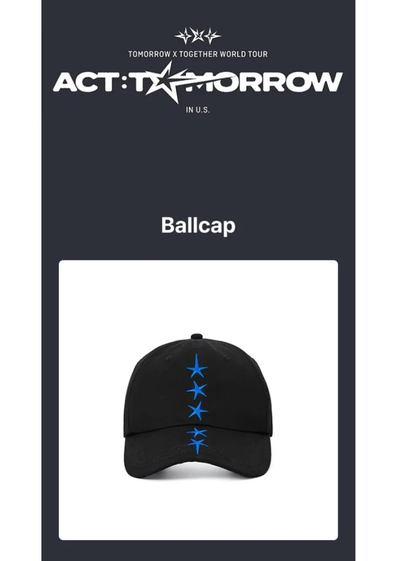 TXT - BALLCAP (WORLD TOUR 'ACT : TOMORROW' IN U.S. OFFICIAL MD) - Image 2