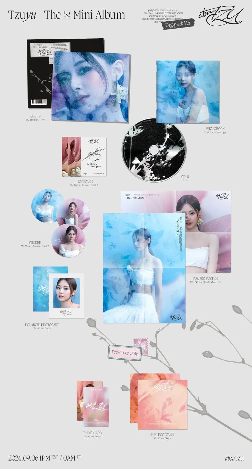 TZUYU (TWICE) - ABOUTZU (THE 1ST MINI ALBUM) DIGIPACK VER. - Image 2