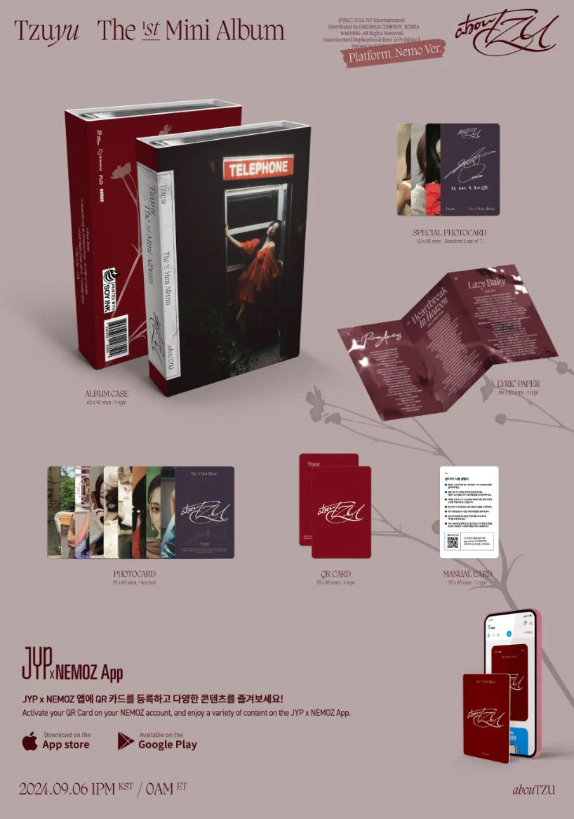 TZUYU (TWICE) - ABOUTZU (THE 1ST MINI ALBUM) PLATFORM NEMO VER. - Image 2