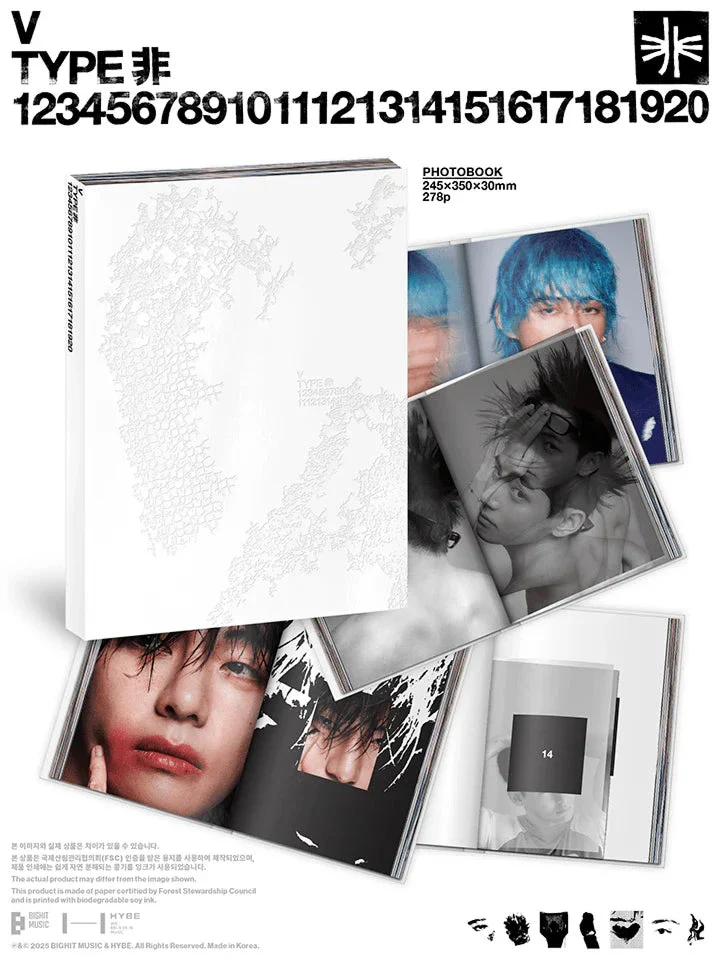 V (BTS) - TYPE 非 PHOTOBOOK + Weverse Gift - Image 3