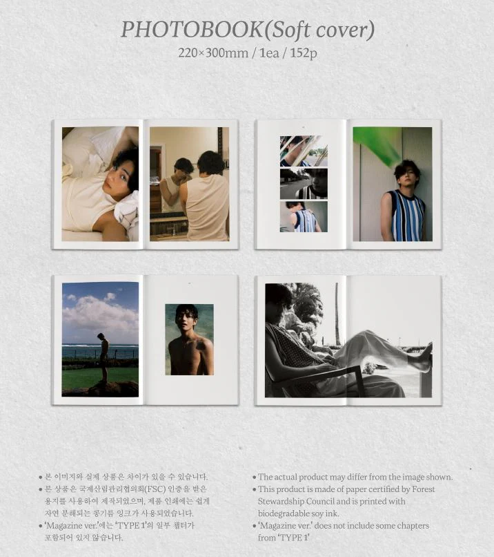 V (BTS) - 'TYPE 1' PHOTOBOOK - Image 6
