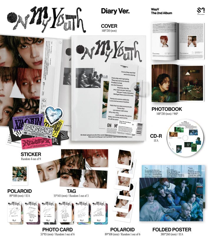 WAYV - ON MY YOUTH (2ND FULL ALBUM) DIARY VER. - Image 2