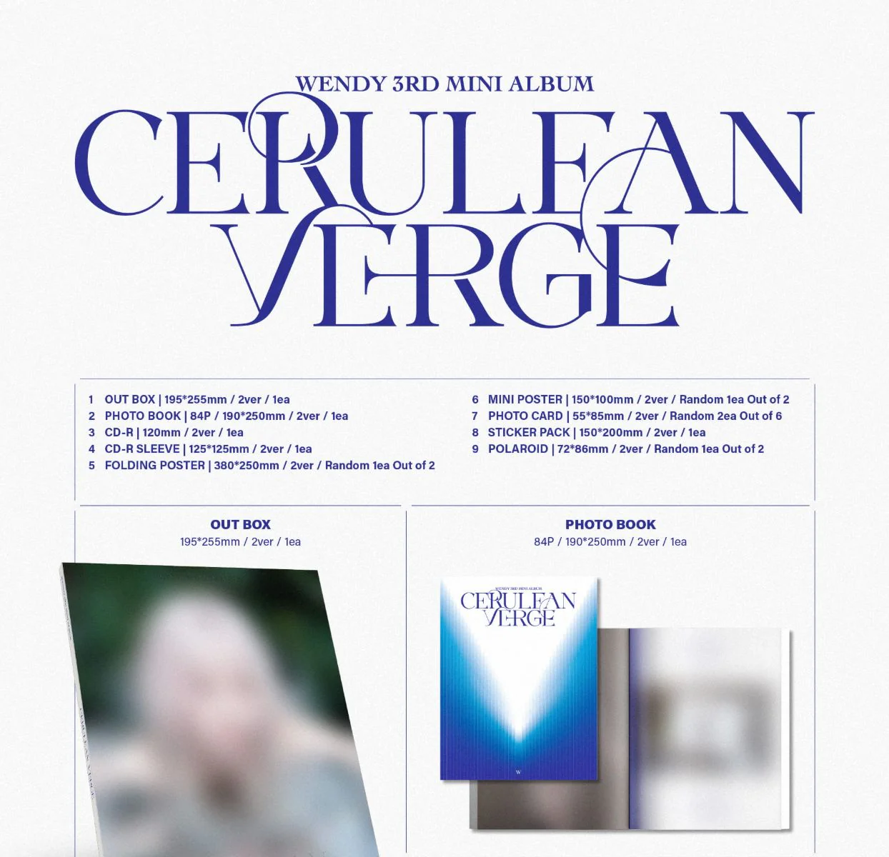 WENDY (RED VELVET) - CERULEAN VERGE (PHOTOBOOK VER.) - Image 4