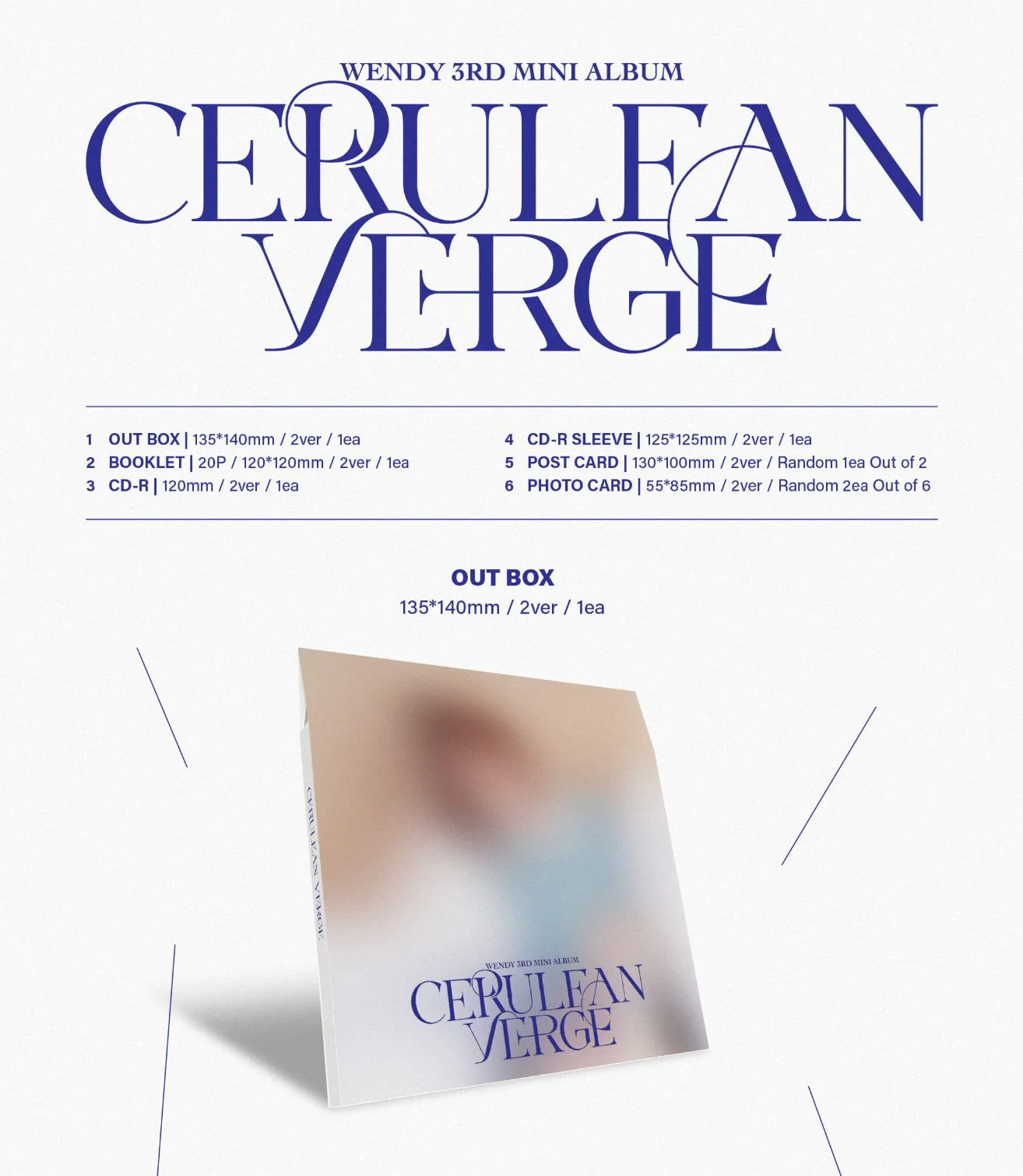 WENDY (RED VELVET) - CERULEAN VERGE (DIGIPACK VER.) - Image 4