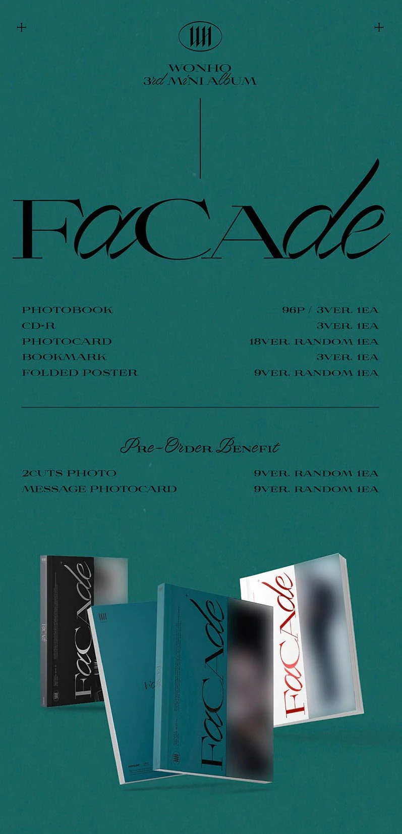 WONHO - [FACADE] 3RD MINI ALBUM - Image 2