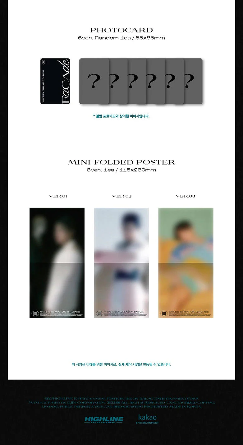 WONHO - [FACADE] Jewel Ver. 3RD MINI ALBUM - Image 4