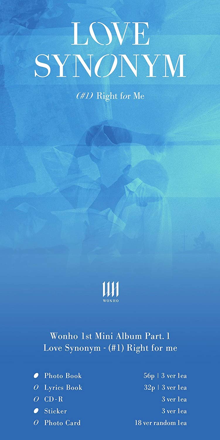 WONHO - LOVE SYNONYM # 1. RIGHT FOR ME (1ST MINI ALBUM) - Image 2