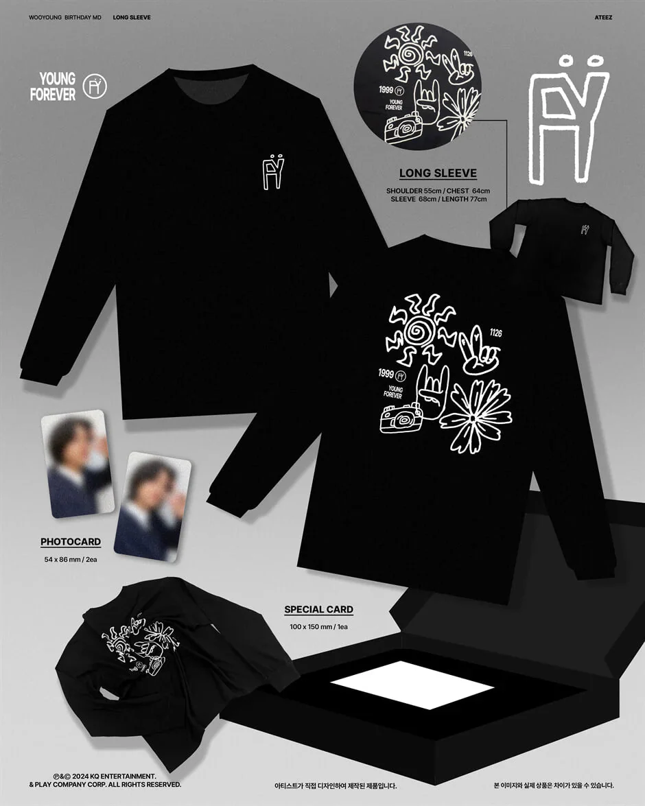 WOOYOUNG (ATEEZ) - LONG SLEEVE (FY BIRTHDAY MD) - Image 2
