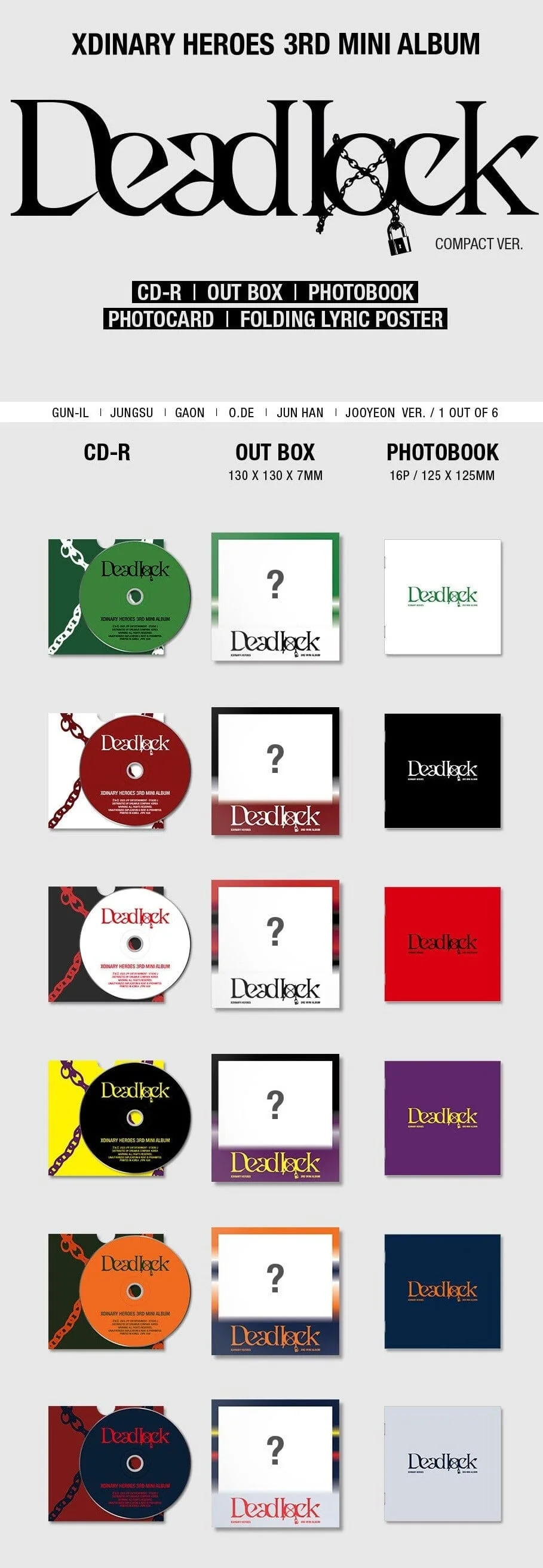 XDINARY HEROES - DEADLOCK (3RD MINI ALBUM) COMPACT VER. - Image 2
