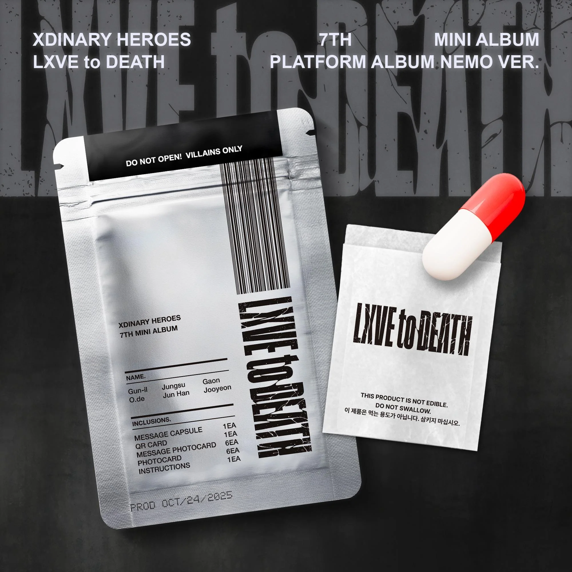 XDINARY HEROES - LXVE TO DEATH (PLATFORM ALBUM NEMO VER.)