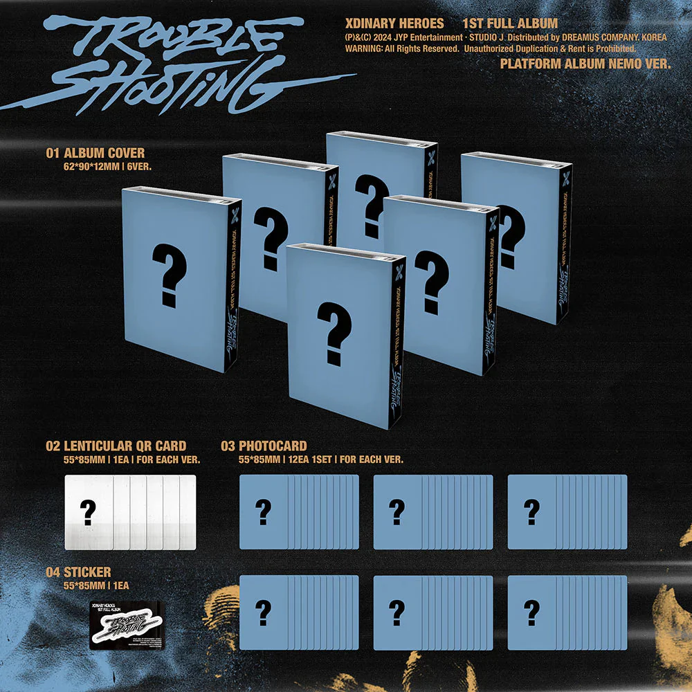 XDINARY HEROES - TROUBLESHOOTING (1ST FULL ALBUM) PLATFORM ALBUM - Image 2