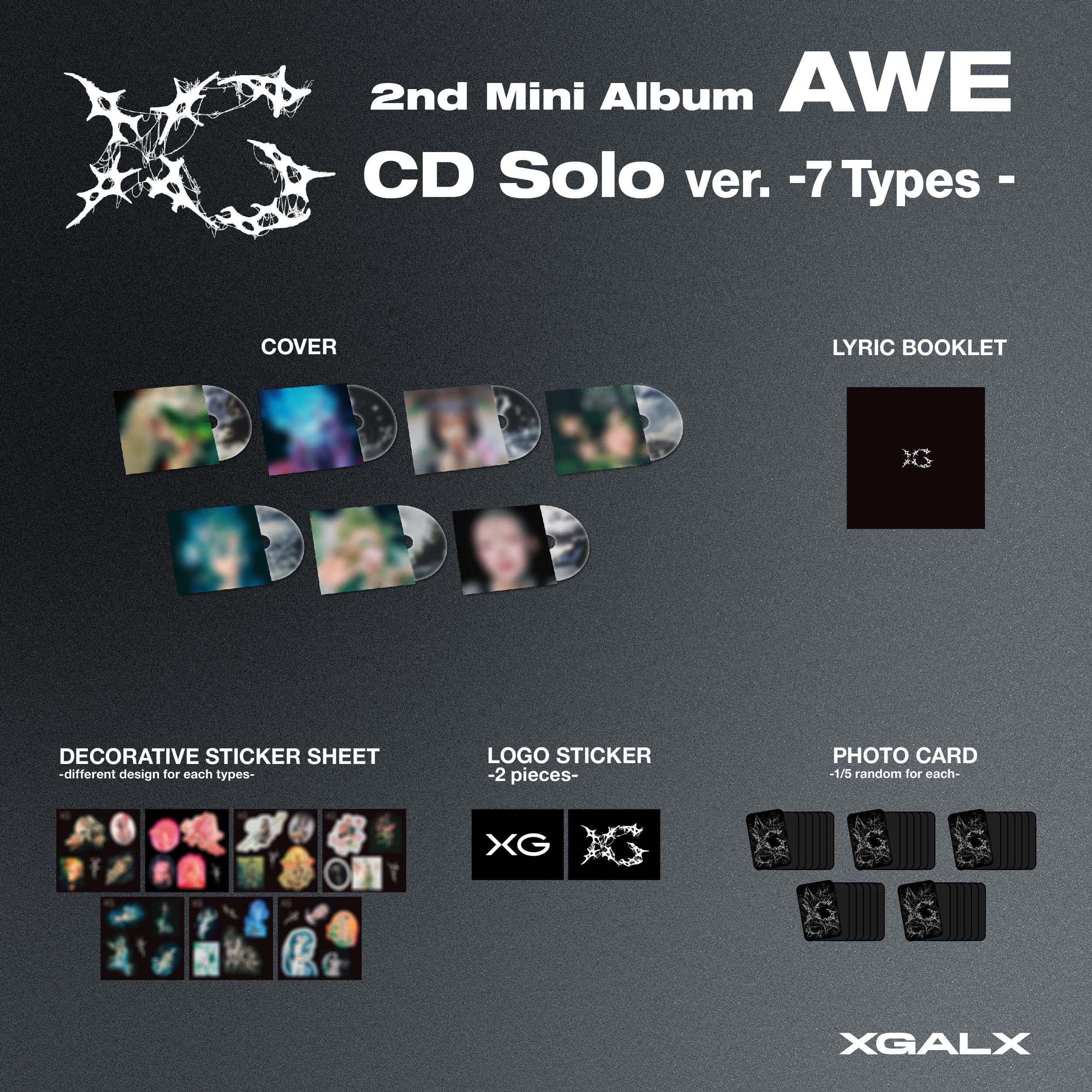 XG - AWE (2ND MINI ALBUM) SOLO VER. + SOLO TRADING CARD - Image 8