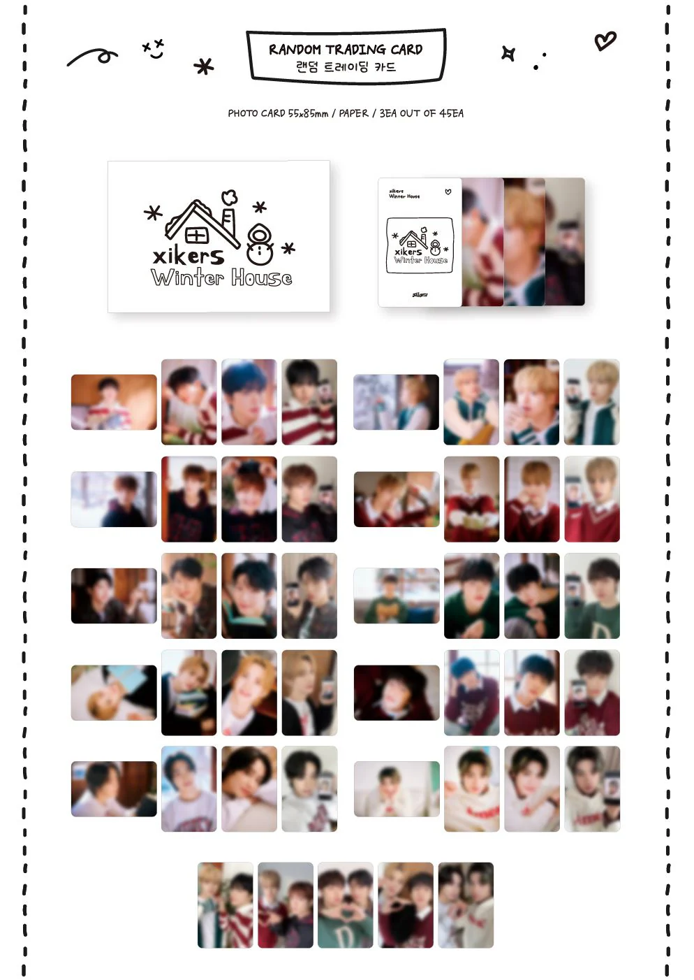 XIKERS - RANDOM TRADING CARD (WINTER HOUSE) - Image 2